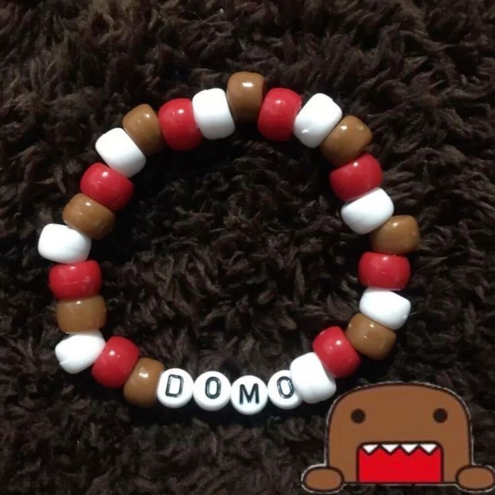'Domo' Handmade Beaded Kandi Bracelet